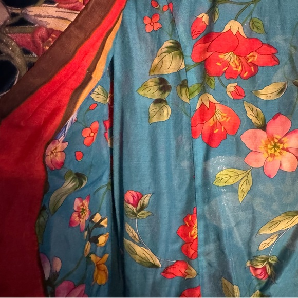 Johnny Was silk floral blazer jacket top - Picture 4 of 10